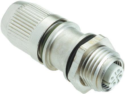 21033812425 Harting, HARAX 4 Pole Din Socket, Female, Cable Mount