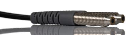 252-2101 RS PRO Plastic Fibre Optic Sensor 280 mm, 300 mm, 500 mm, 800 mm, NPN /PNP (Fiber amplifier FD3 series) Output, 0.8