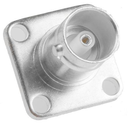 546-4500 RS Pro Straight 75Ω Panel Mount BNC Connector, jack, Silver, Solder Termination