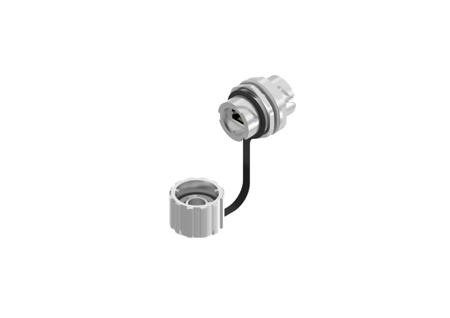 17-111274 CONEC 17 Series Single-Port RJ45 Receptacle Cover Assembly Kit, Cat5e, Shielded