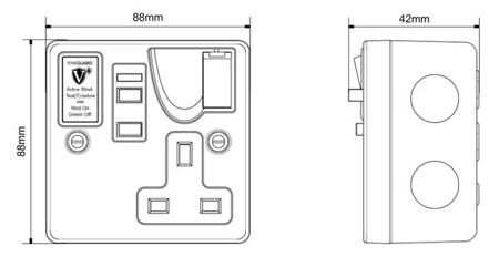 RCD03MAVN Timeguard RCD Socket