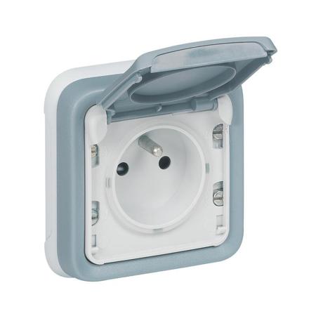 069986 Legrand Grey Plug Socket, NF Socket