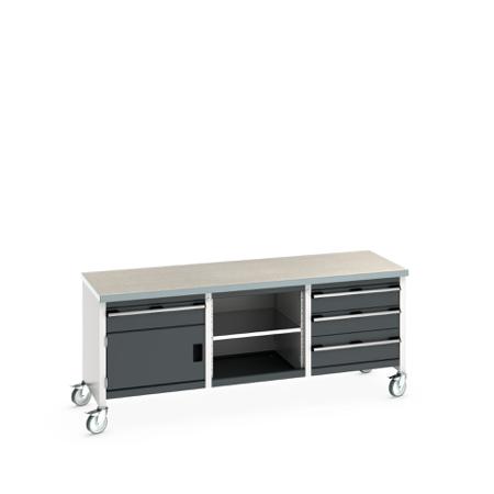 41002129-19V Bott 41002129.19V Portable Sheet Steel Workbench, 840mm x 750mm x 2000mm