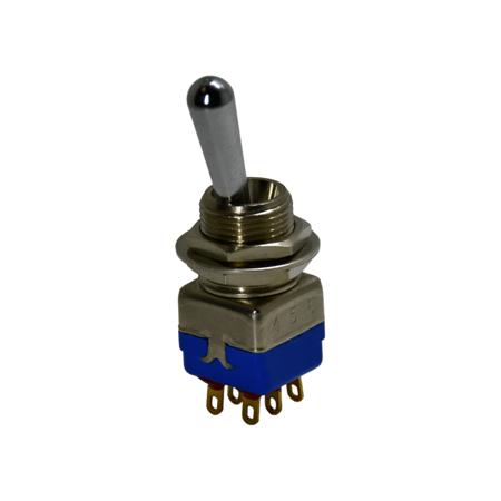12146AD2 APEM Toggle Switch, Panel Mount, On-On, DPST, Solder Lug Terminal, 28V dc