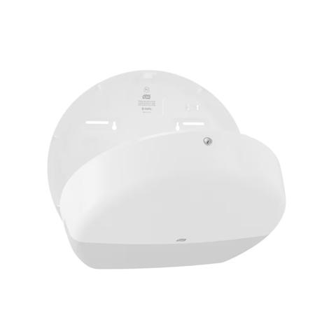 554000 Tork White Plastic Toilet Roll Dispenser, 133mm x 360mm x 437mm