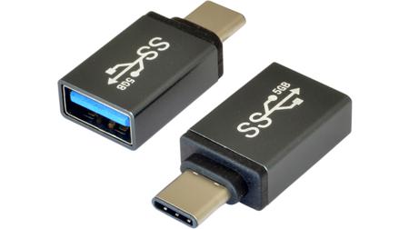 EX-47990 Exsys Straight, Direct Mounting, Plug Type A to C 3.0, 3.1 USB Adaptor