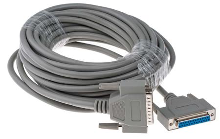 182-8824 RS PRO Male 25 Pin D-sub to Female 25 Pin D-sub Serial Cable, 10m PVC