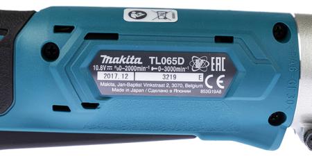 TL065DZ Makita , Cordless Impact Wrench, 10.8V