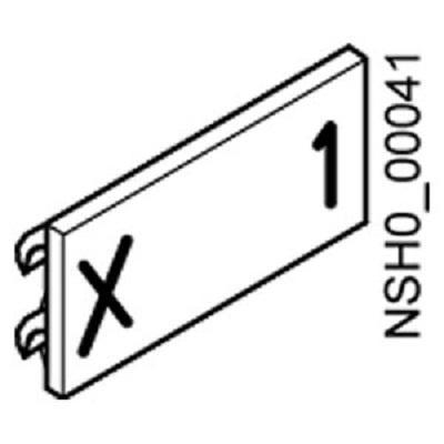 8WA8826-0AB Siemens, 8WA Inscription Label for use with  for use with Terminal Blocks