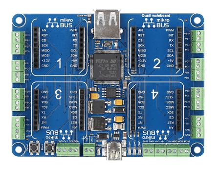 MIKROE-1793 MikroElektronika Quail Board MCU Development Board