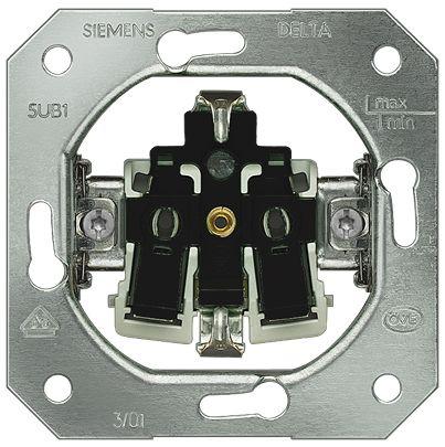 5UB1101-5KK Siemens 1 Way Rocker Switch Grid Module 16A, DELTA Series