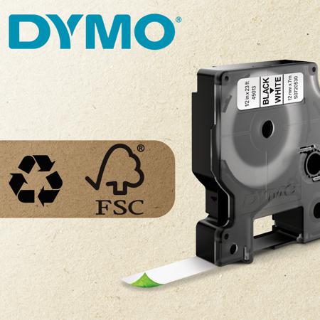 S0720790 Dymo Black on Yellow Label Printer Tape, 6 mm Width, 7 m Length