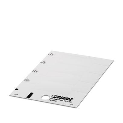 0830990 Phoenix Contact US-EML White on White Cable Labels, 30 mm Length, 60 mm Width, 30mm Label Length, 60mm Label Width