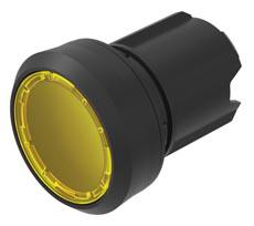 45-2231.11G0.000 EAO Series 45 Series Illuminated Push Button, 22.3mm Cutout, IP20, IP40, IP66, IP67, IP69K