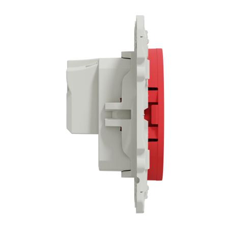 S52009903 Schneider Electric Red, 1 Gang, Odace