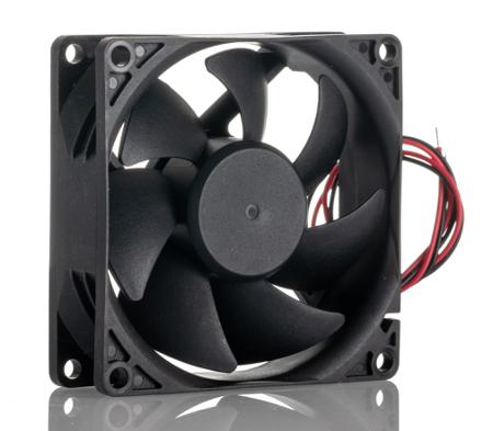 255-7300 RS PRO Axial Fan, 24 V dc, DC Operation, 1.04m³/min, 3.84W, 100mA Max, 80 x 80 x 25mm
