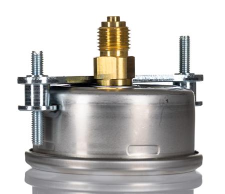 231-0197 RS PRO G 1/4 Back Entry Pressure Gauge 400bar, 0bar min.