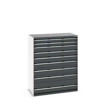 40030076-19V Bott 9 Cabinet, Steel, 1600mm x 750mm x 1300mm, Grey
