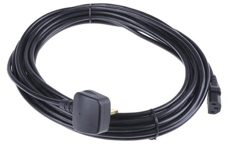 909-2156 RS Pro 10m power cord, C13 to UK Plug (BS 1363), 10 A, 250 V