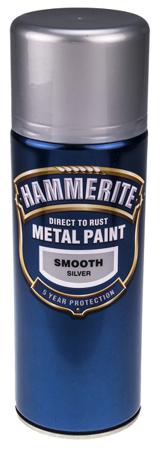 5084785 Hammerite , 400mL Silver Smooth Spray Paint
