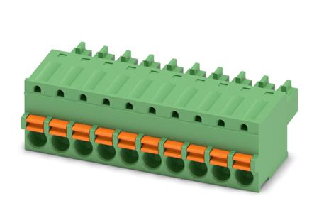 1851122 Phoenix Contact, 3.81mm Pitch, FK-MCP 1.5/10-ST-3.81, 10 Way, , Pluggable Terminal Block, Plug, Cable Mount, Spring