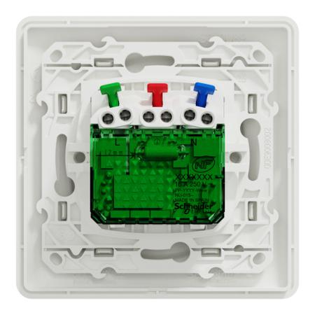 S320089 Schneider Electric White, 1 Gang, Ovalis C Series