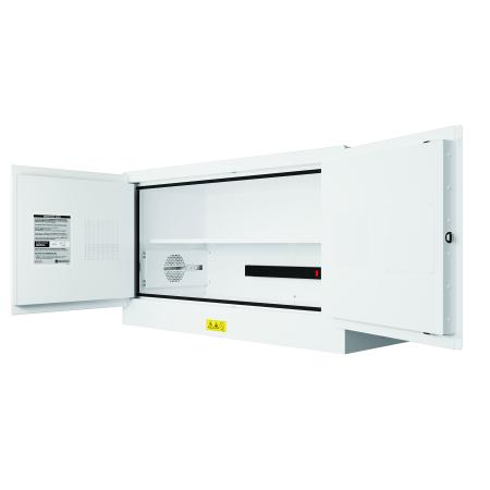 JCB0231703 Justrite White Steel Cabinet, 109.2cm x 45.7cm x 61cm