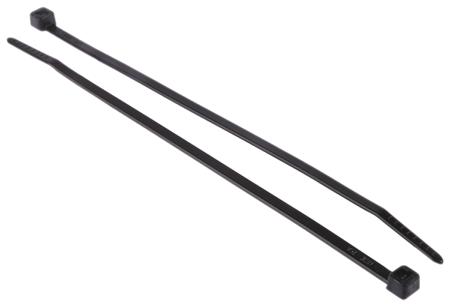 111-03012-T30R-PA66-BK HellermannTyton, T30R Series Black Nylon Cable Tie, 150mm x 3.5 mm