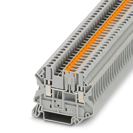 3046376 Phoenix Contact Knife Disconnect Terminal Block, UT Series , 400 V, 20A, Screw Termination, Grey, Single Level