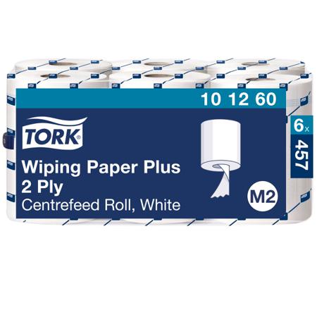 101260 Tork Centrefeed of 1 White Tork Wiping Paper Plus Paper Wipes for Various Applications