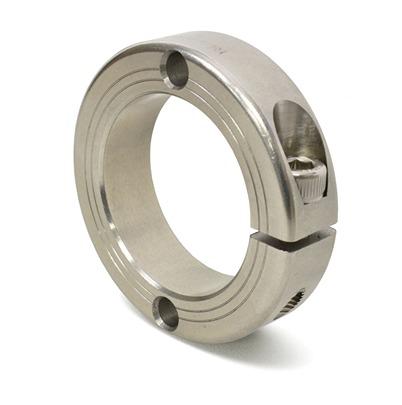FHD-MCL-48-SS Ruland Collar, One Piece, Clamp Screw, Bore 48mm, OD 78mm, W 19mm, Stainless Steel