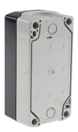 XALD324 Schneider Electric Harmony XALD NO Enclosed Push Button, IP66, IP67, IP69, IP69K 62mm Dark Grey/Light Grey Polycarbonate