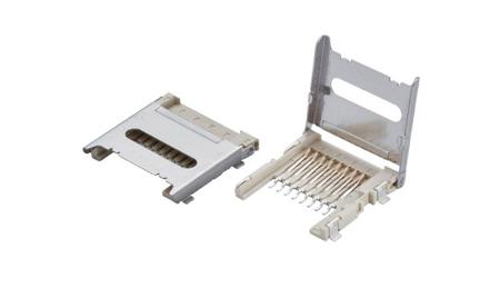 500901-0801 Molex Right Angle Surface Mount Memory Card Connector, with Solder Termination