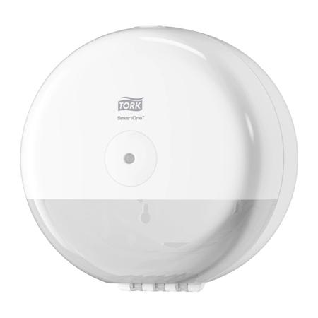 681000 Tork White Plastic Toilet Roll Dispenser, 156mm x 219mm x 219mm