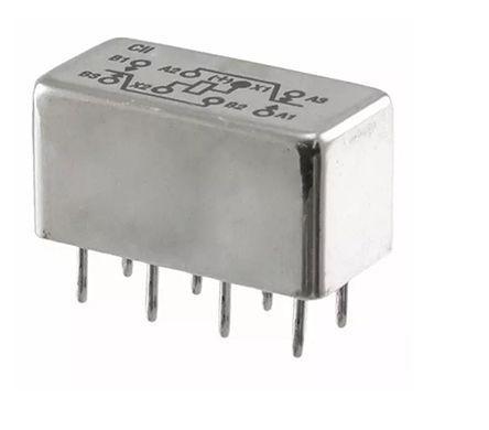 HFW1201G01M TE Connectivity DPDT Non-Latching Relay PCB Mount, 12V dc Coil, 2 A