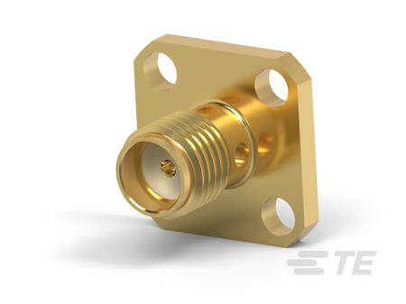 1052897-1 TE Connectivity 10528 Series, Jack Panel Mount SMA Connector, 50Ω, Cable Termination, Straight Body