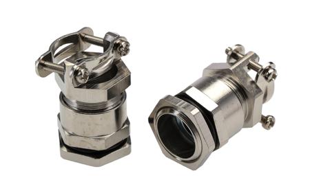 52004280-52003500 Lapp PG9 Metallic Nickel Plated Brass, IP55 Cable Gland With Locknut