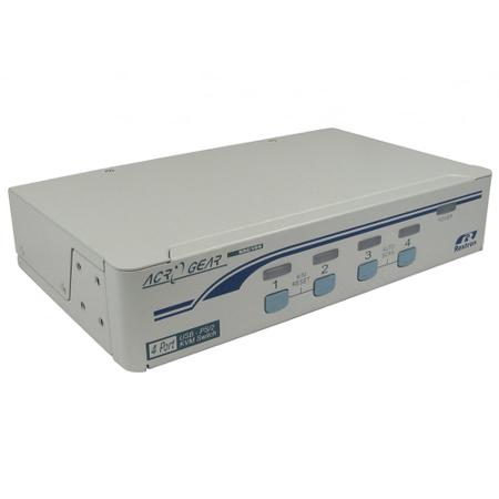 KVM-668 Rextron 4 Port Quad Monitor PS/2 SVGA KVM Switch
