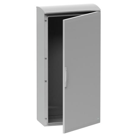 NSYPLAT1573G Schneider Electric Thalassa Series Fibreglass Reinforced Polyester Single-Door-Door Floor Standing Enclosure, Opaque
