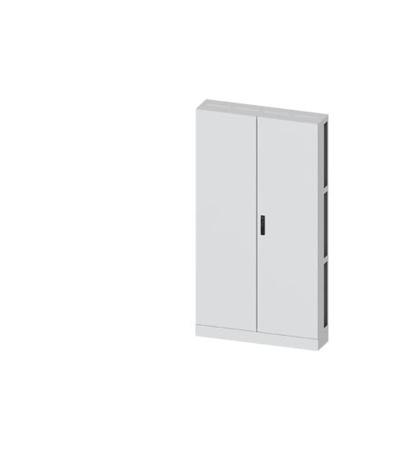 8GK1323-8KP43 Siemens ALPHA 630 Series Steel Double-Door-Door Floor Standing Enclosure, Plain Door Door, IP55, 1950 x 1050 x 250mm