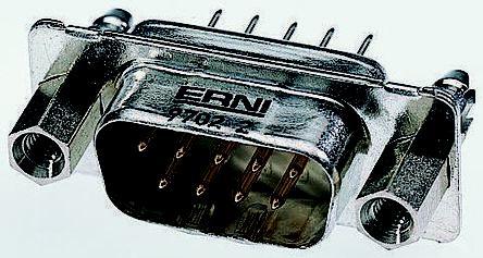 053052 ERNI TMC Series, 15 Way Through Hole PCB D-sub Connector Socket, 39.1mm Pitch