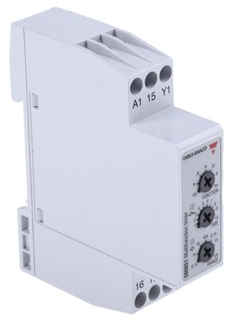 DMB51CM24 Carlo Gavazzi Multi Function Timer Relay, Screw, 0.1 s → 100 h, SPDT, 2 Contacts, SPDT