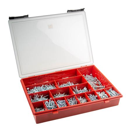 528-514 RS PRO Steel 1250 Piece Pozidriv Drive Screw/Bolt Kit