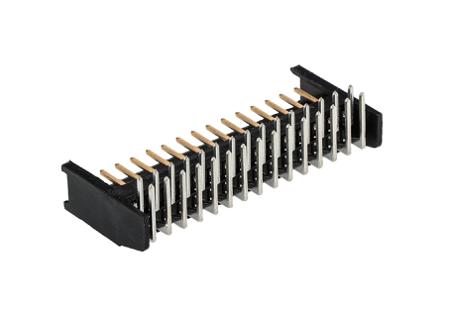 280392-2 TE Connectivity AMPMODU Mod II, 2.54mm Pitch, 30 Way, 2 Row, Right Angle PCB Header, Through Hole