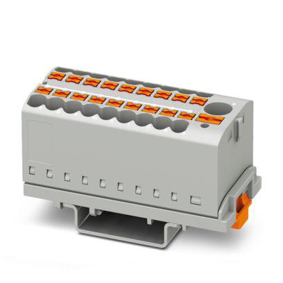 1221444 Phoenix Contact Distribution Block, 18 Way, 2.5mm², 22.5A, 440 V, Grey