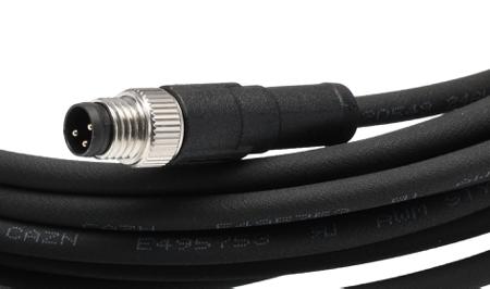 282-5445 RS PRO Straight Male 3 way M8 to Straight Female 3 way M8 Cable, 5m