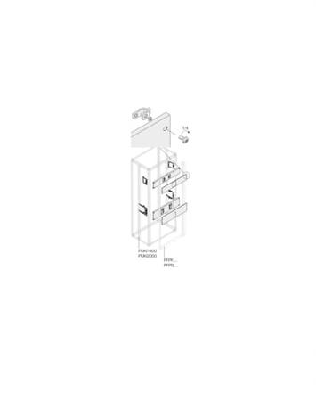 1STQ007778A0000 ABB Pickled Steel Sheet Assembly Kit for Use with Main Distribution Boards, 180 x 580 x 45mm