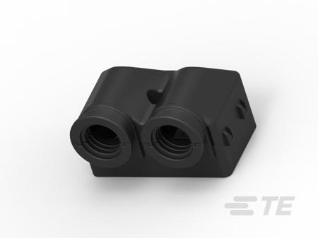 0528-002-6005 TE Connectivity, BKSHL Automotive Connector Plug Black Thread Mount 2 Way, Threaded Termination