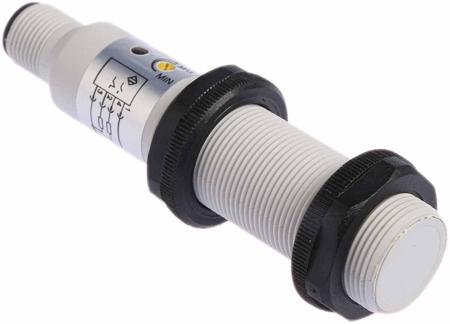 184-5607 RS PRO Capacitive Threaded Barrel Proximity Sensor, M18, 5 mm Detection, PNP NO+NC, 10 → 30 V dc
