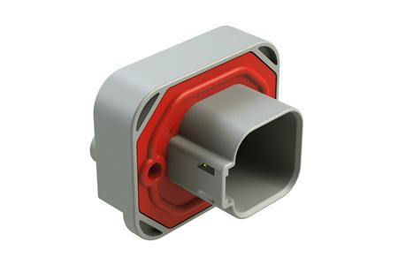 AT15-6P-BM02GRY Amphenol Industrial, AT15 Automotive Connector HDR Grey Through Hole 6 Way, Solder Termination